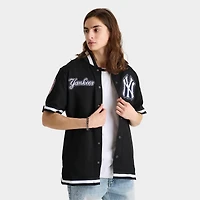 Men's Pro Standard New York Yankees MLB DIY Pick Stitch Short Sleeve Jacket