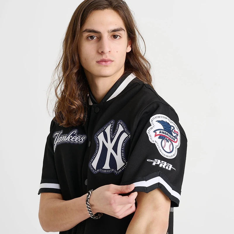 Men's Pro Standard New York Yankees MLB DIY Pick Stitch Short Sleeve Jacket