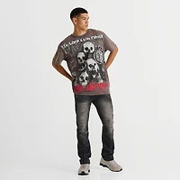 Men's Smoke Rise Distressed Straight Leg Denim Jeans