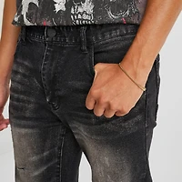 Men's Smoke Rise Distressed Straight Leg Denim Jeans