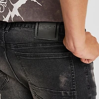 Men's Smoke Rise Distressed Straight Leg Denim Jeans