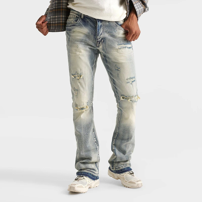 Men's Smoke Rise Lazy Stacked Flare Denim Jeans