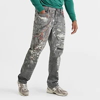 Men's PREME Chain Print Relaxed Denim Jeans
