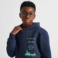 Big Kids' Sonneti Stack Logo Fleece Pullover Hoodie