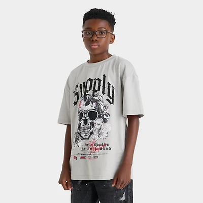 Big Kids' Supply & Demand Skull Glasses T-Shirt