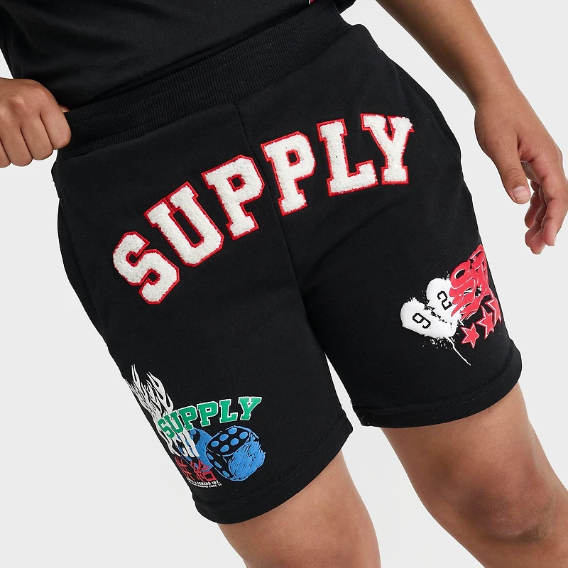 Big Kids' Supply & Demand Patch Fleece Shorts
