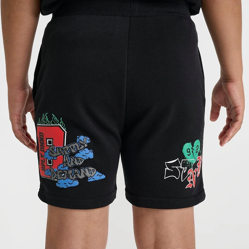 Big Kids' Supply & Demand Patch Fleece Shorts