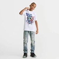 Big Kids' Supply & Demand Flaming Skull Graphic T-Shirt