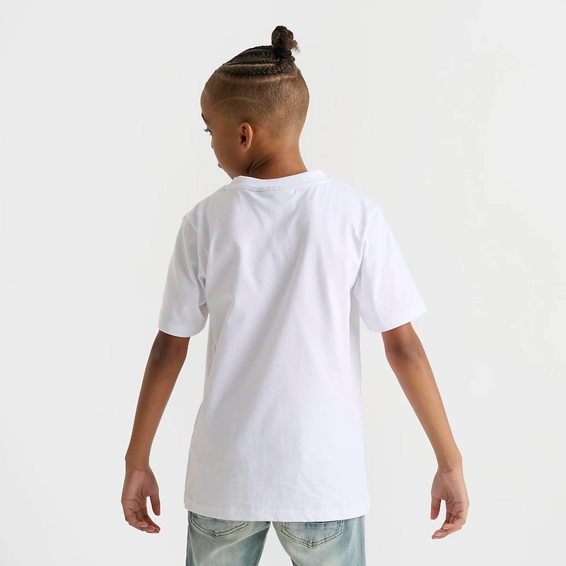 Big Kids' Supply & Demand Flaming Skull Graphic T-Shirt