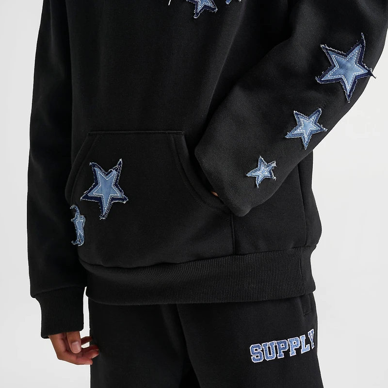 Big Kids' Supply & Demand Denim Stars Pullover Hoodie
