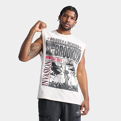 Men's Supply & Demand Tabloid Graphic Sleeveless T-Shirt
