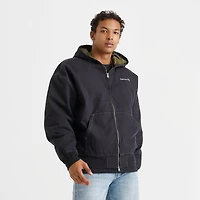 Men's Timberland Washed Duck Canvas Hooded Bomber Jacket