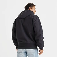 Men's Timberland Washed Duck Canvas Hooded Bomber Jacket