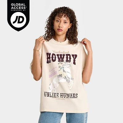 Women's Unlike Humans Howdy T-Shirt