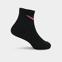 Girls' Toddler Nike Metallic Swoosh Quarter Socks (6-Pack)