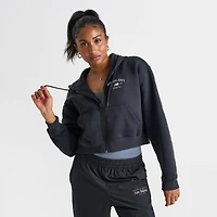 Women's New Balance Rise Cropped Full-Zip Hoodie