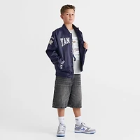 Big Kids' Pro Standard New York Yankees MLB Emblem Satin Jacket