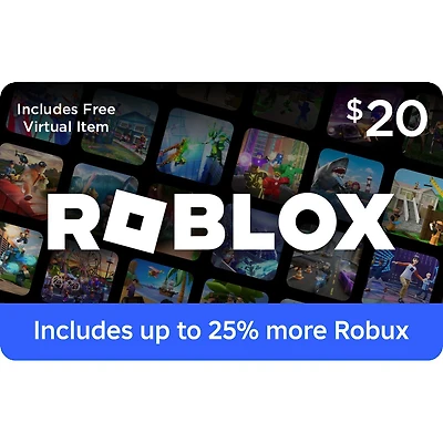 Roblox Digital Gift Card (Includes Bonus Virtual Item
