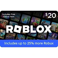 Roblox Digital Gift Card (Includes Bonus Virtual Item