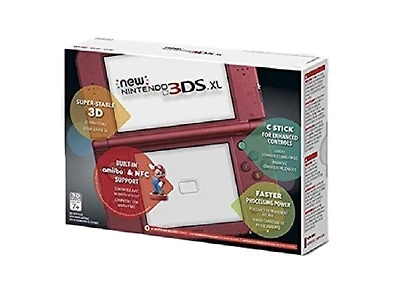 New Nintendo 3DS XL Handheld Console Red - Nintendo 3DS
