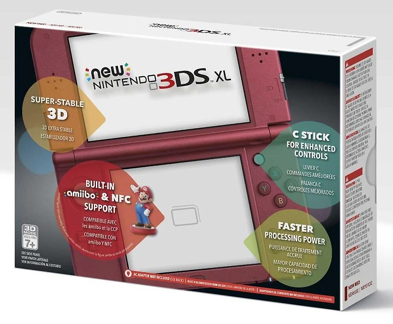 New Nintendo 3DS XL Handheld Console Red - Nintendo 3DS