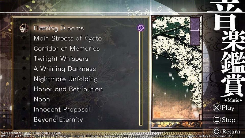 Hakuoki:Kyoto Winds - PS Vita