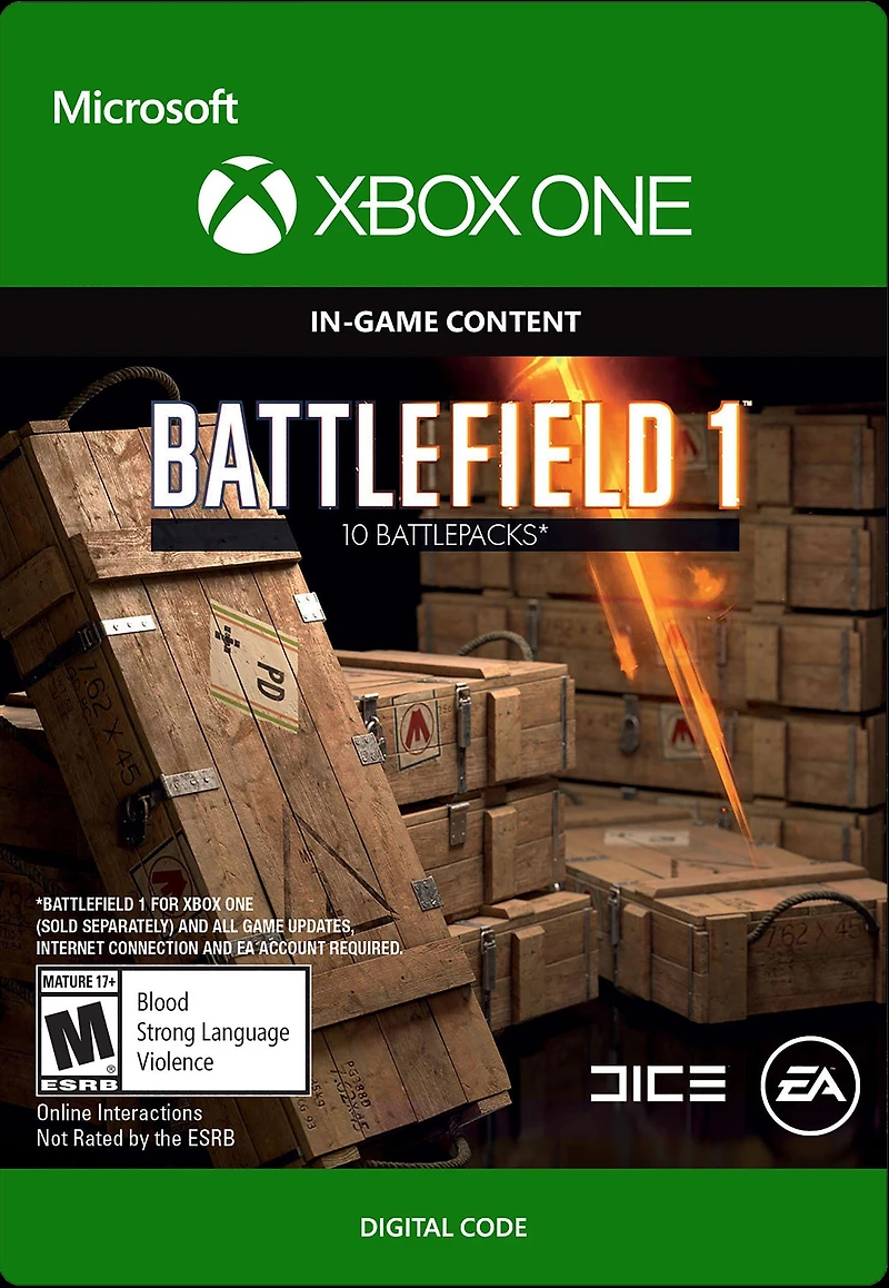 Battlefield 1 Battlepacks x DLC