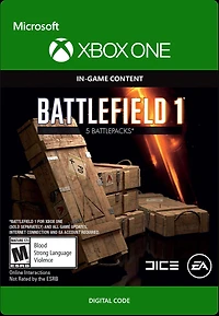 Battlefield 1 Battlepacks x 5 DLC - Xbox One