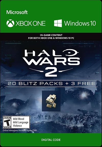 Halo Wars 2 20 Blitz Packs DLC and 3 Free - Xbox One