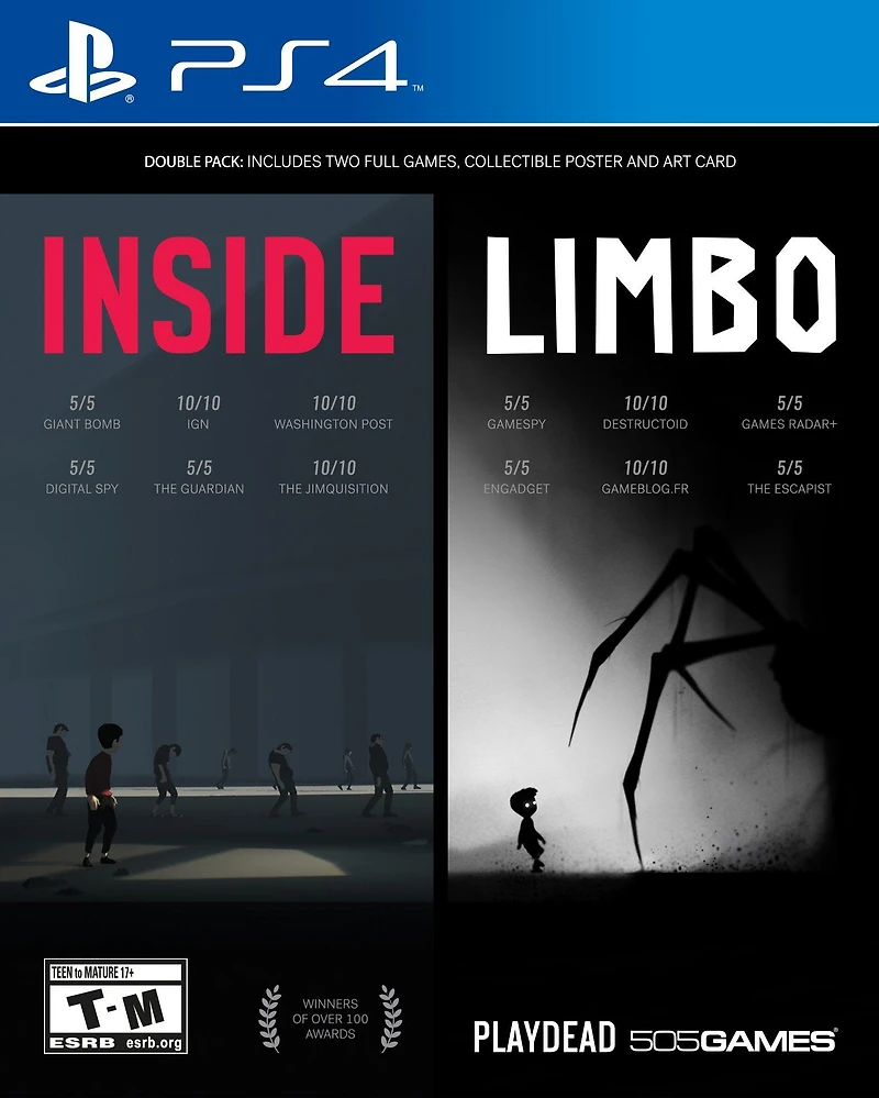 Inside and Limbo 2 Pack - PlayStation 4