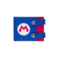 Super Mario Bros Mario Overalls Bifold Snap Wallet