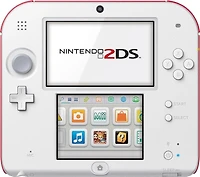 Nintendo 2DS Handheld Console White/Red