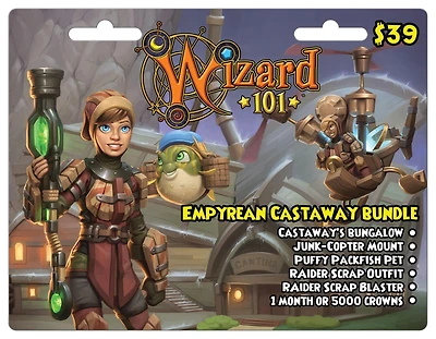 KingsIsle Wizard101 Empyrean Castaway Bundle Digital Card