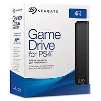 Seagate Game Drive Black/Blue 4TB - PlayStation 4