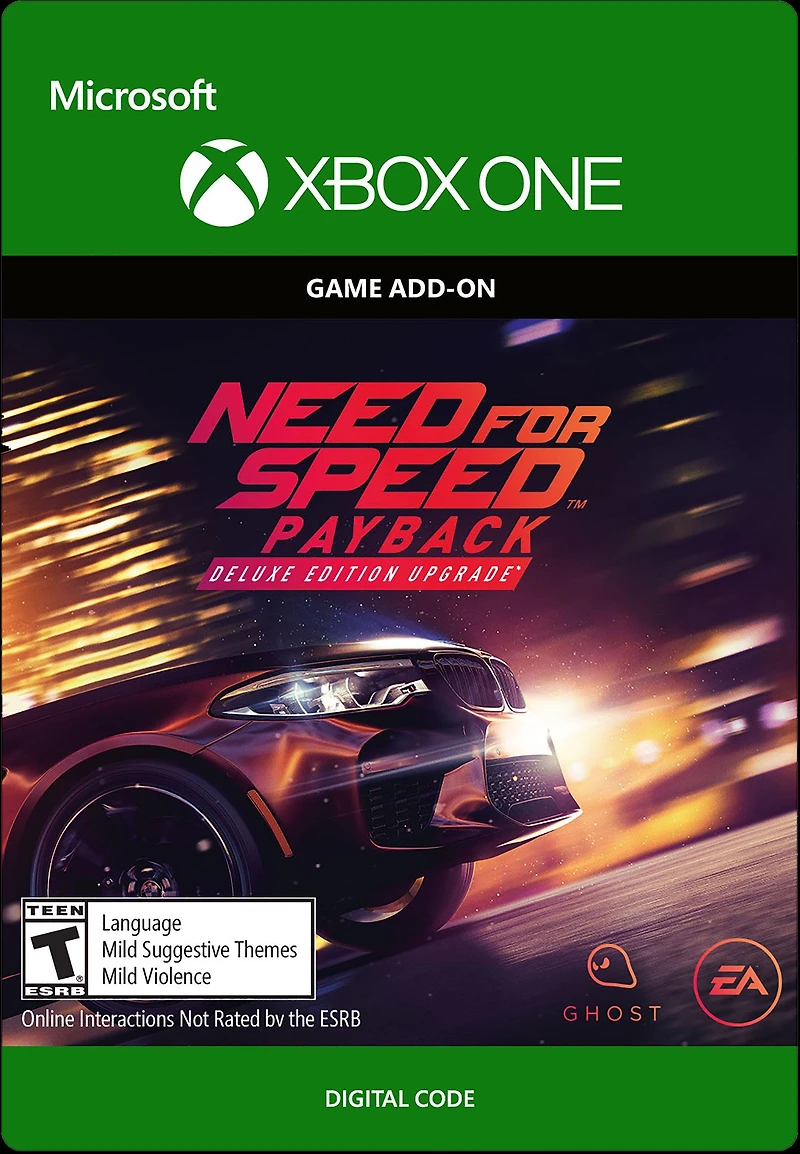 Need for Speed Payback Deluxe Edition Upgrade DLC