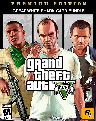 Grand Theft Auto V: Premium Edition and Great White Shark Card Bundle - PC
