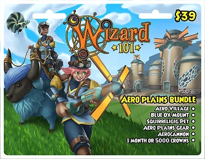KingsIsle Wizard101 Aero Plains Bundle Digital Card