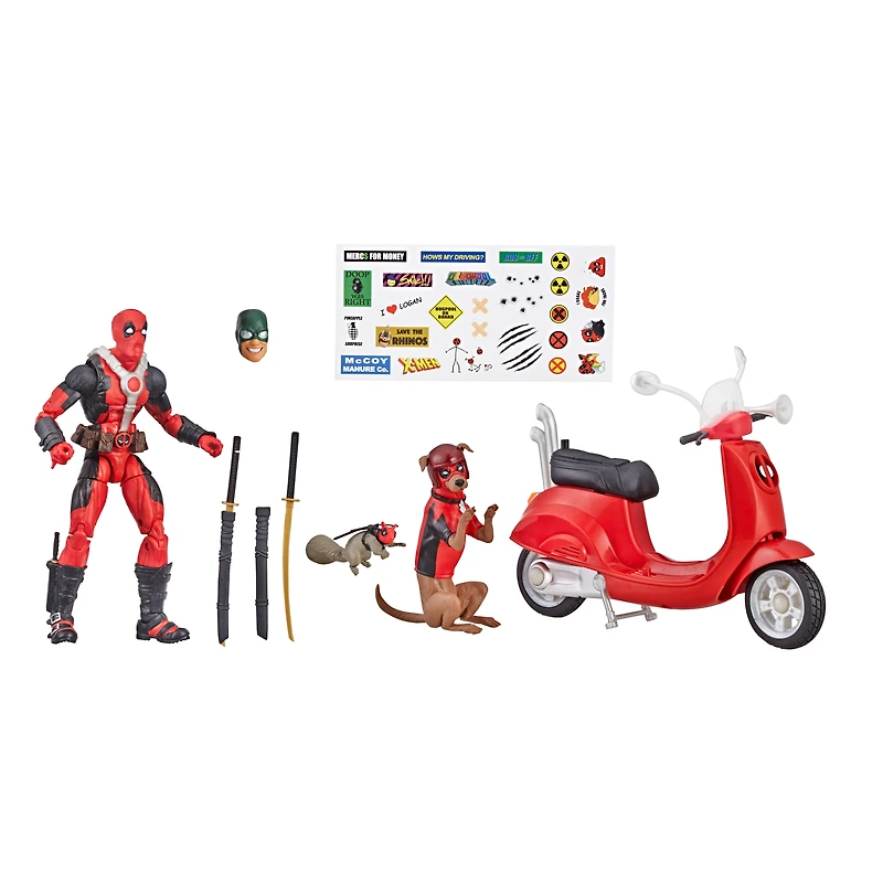 Hasbro Marvel Legends Series Deadpool with Scooter 6-in Action Figure