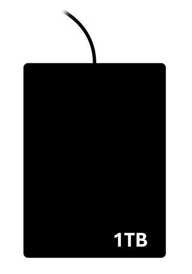 External Hard Drive GameStop Exclusive (Styles May Vary) 1TB