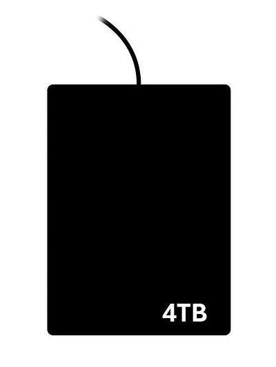 External Hard Drive GameStop Exclusive (Styles May Vary) 4TB