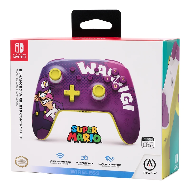 PowerA Enhanced Wired Controller for Nintendo Switch Waluigi