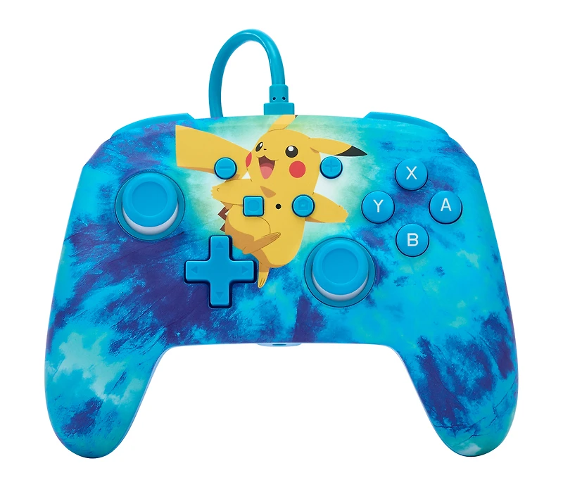 PowerA Enhanced Wired Controller for Nintendo Switch Tie Dye Pikachu