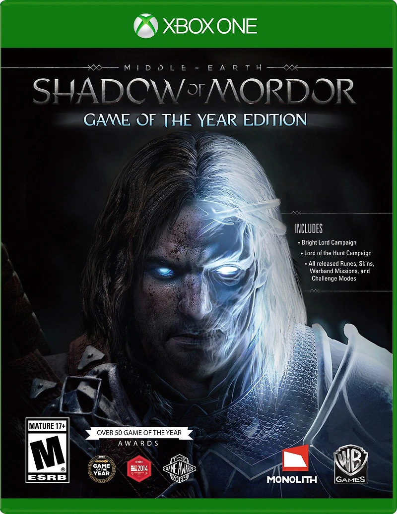 Middle-earth: Shadow of Mordor Game of the Year - Xbox One
