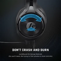 LucidSound LS10X Wired Gaming Headset Black - PlayStation 4