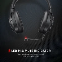 LucidSound LS10X Wired Gaming Headset Black - PlayStation 4