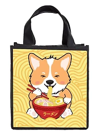 Geeknet Corgi Eating Ramen Tote Bag GameStop Exclusive