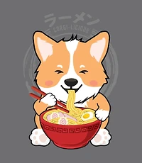 Geeknet Corgi Eating Ramen Tote Bag GameStop Exclusive