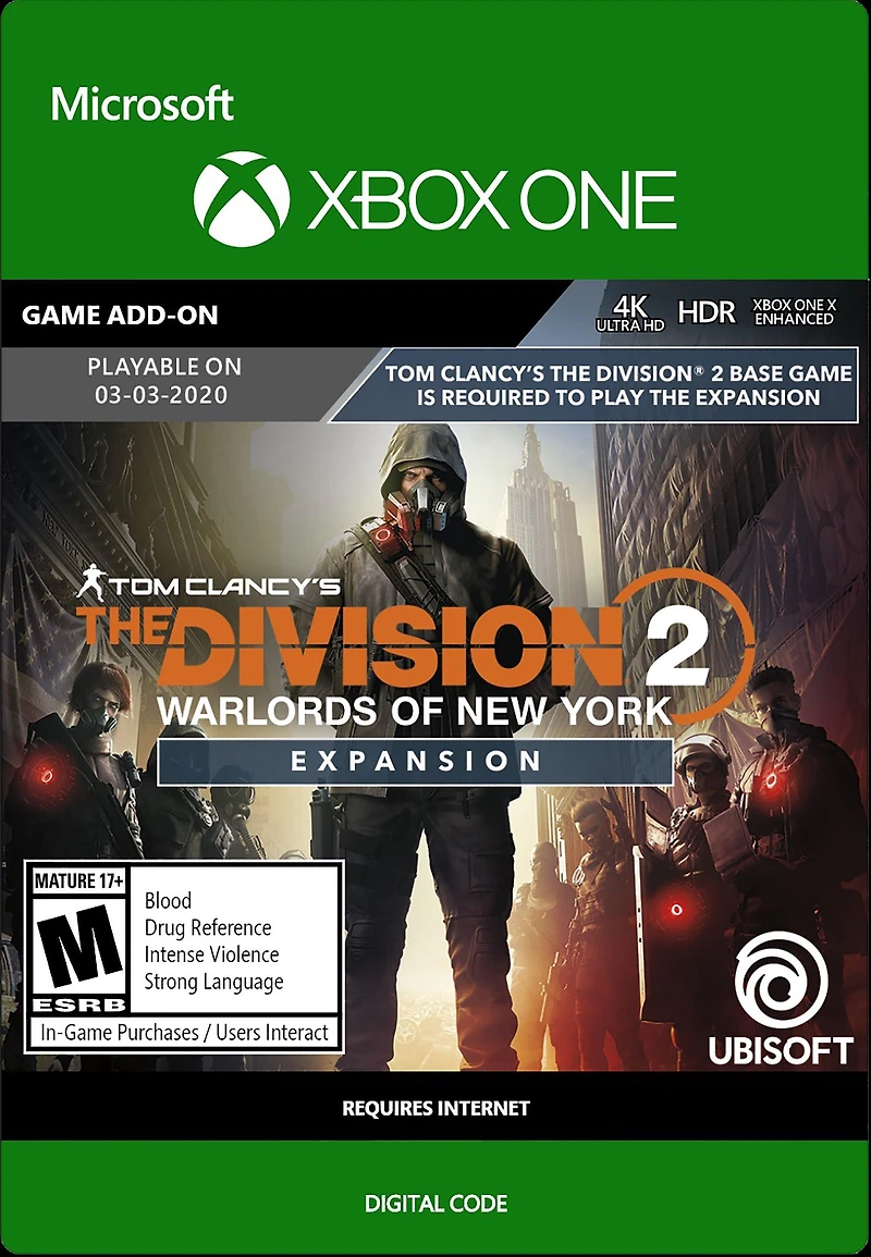 Tom Clancy's The Division 2: Warlords of New York Expansion DLC