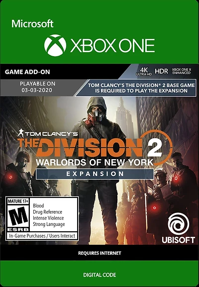 Tom Clancy's The Division 2: Warlords of New York Expansion DLC