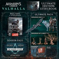 Assassin's Creed Valhalla Ultimate Steelbook Edition - Xbox One GameStop Exclusive